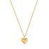 Gold Rope Heart Pendant Necklace